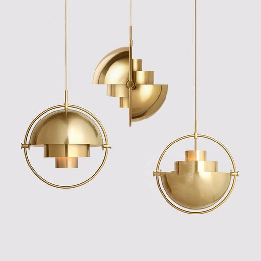 Half Moon LED Alloy Pendant Chandelier / White