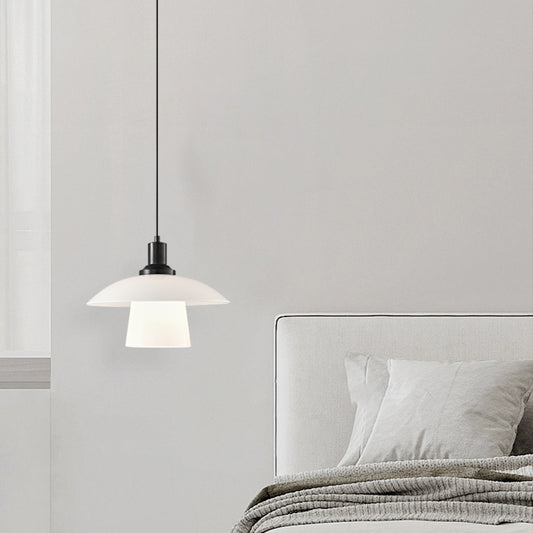 Italian Minimalist Glass Bedside Pendant Light