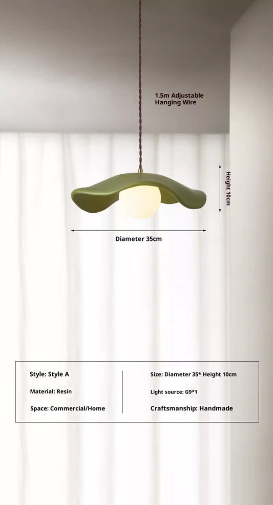 Modern Lotus Leaf Bedside Pendant Chandelier