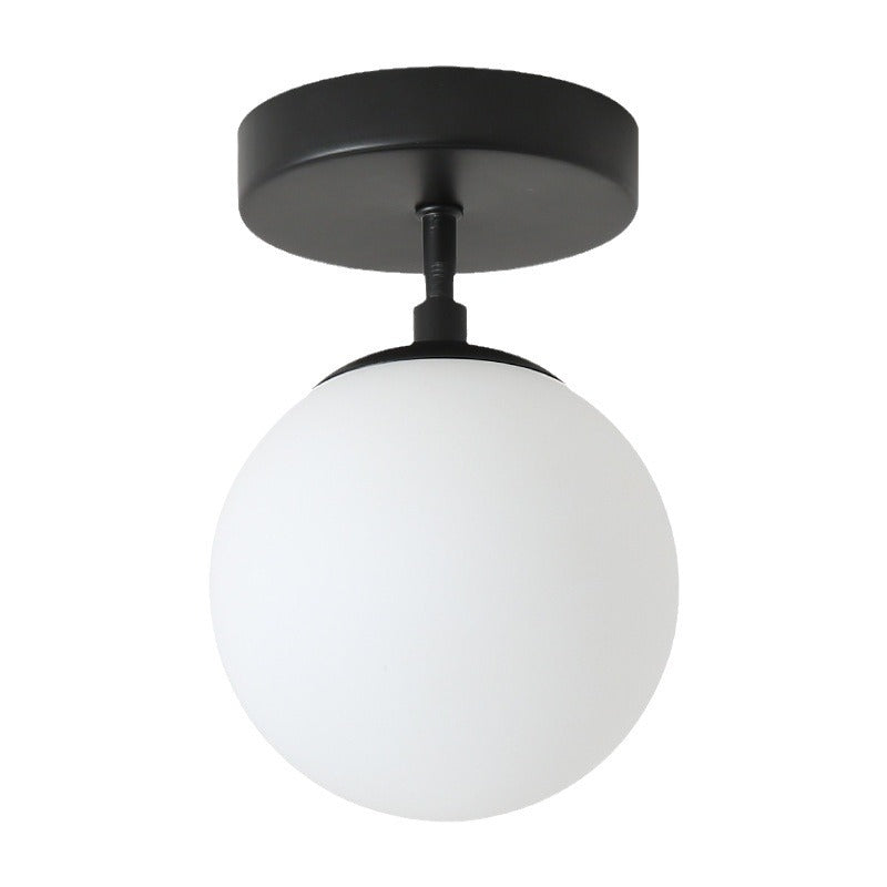 Nordic Copper Magic Bean Pendant Light / Black / White Light