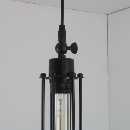 American Vintage Fluted Iron Single Pendant Light