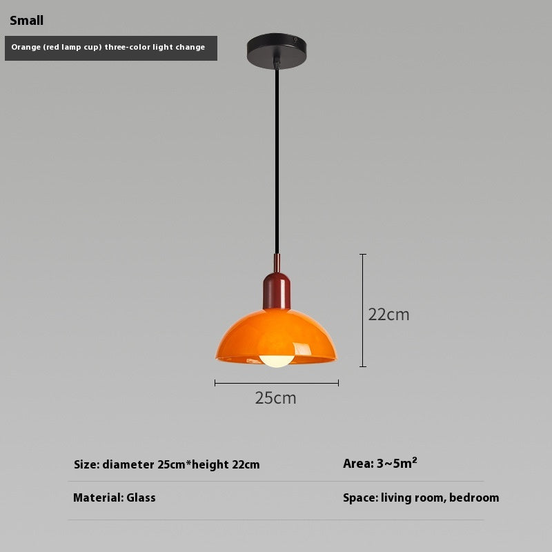 Bauhaus Retro Glass Pendant Light / Large White / Cream jug / Tri color