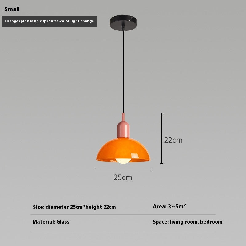 Bauhaus Retro Glass Pendant Light / Large White / Cream jug / Warm light