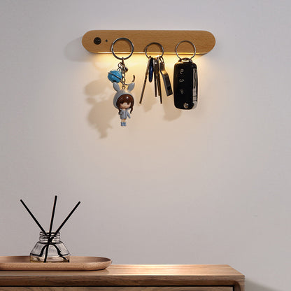Beech Wood Motion Sensor USB Wardrobe Light / Wood color / USB
