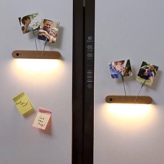 Beech Wood Motion Sensor USB Wardrobe Light