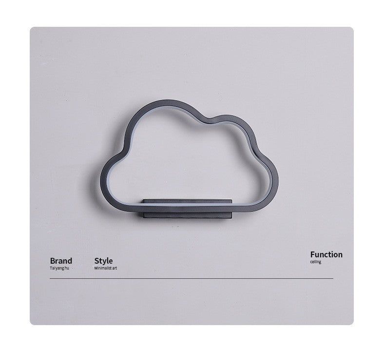 Cloud Shape LED Bedroom Wall Lamp / White / White light