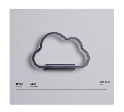 Cloud Shape LED Bedroom Wall Lamp / White / White light