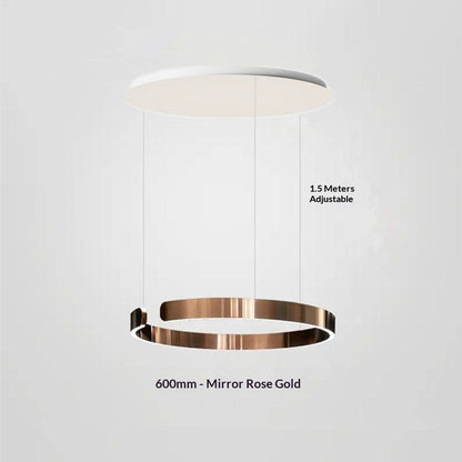 Full-Spectrum Light Luxury Dining Pendant Light / Electrodeless Dimming / Black Titanium