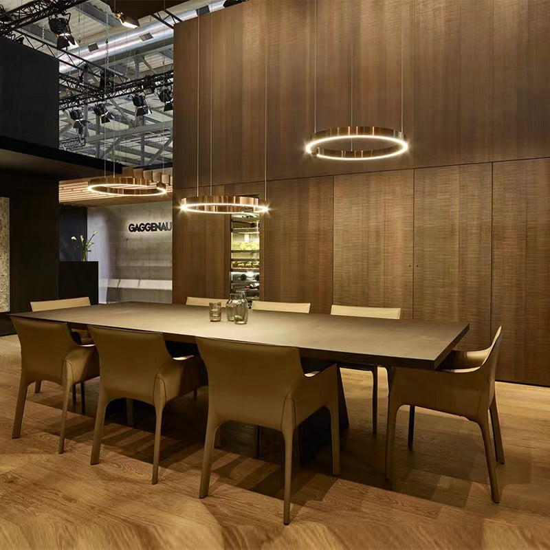 Full-Spectrum Light Luxury Dining Pendant Light / Warm Light 3000K / Black Titanium