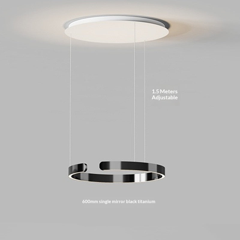 Full-Spectrum Light Luxury Dining Pendant Light / Electrodeless Dimming / Rose Gold