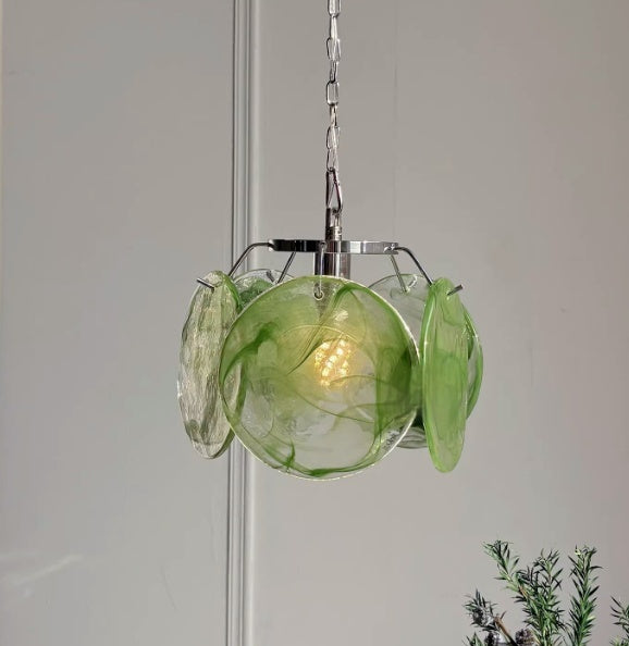 Handmade Glass Light Luxury Wall Sconce / 18X23cm / Pink