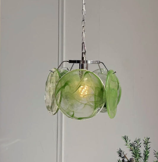 Handmade Glass Light Luxury Wall Sconce / 18X23cm / Pink