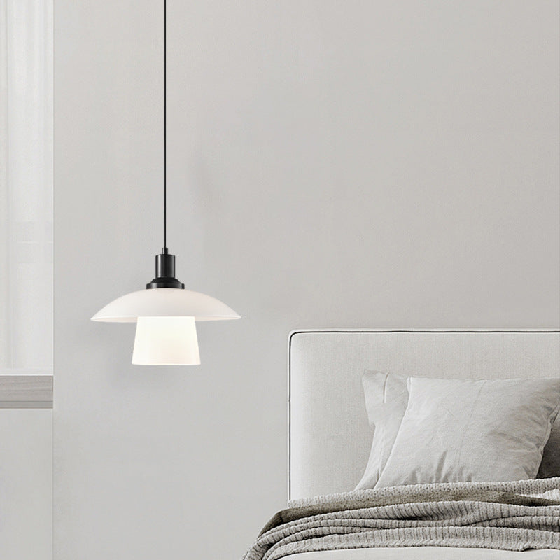 Italian Minimalist Glass Bedside Pendant Light