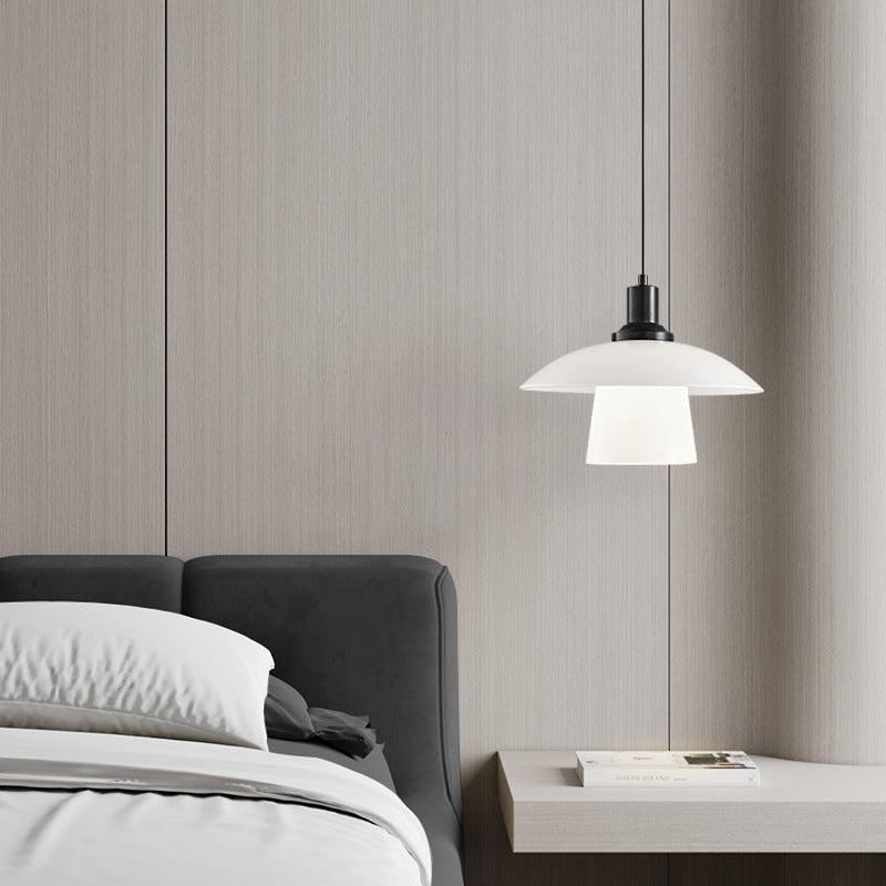 Italian Minimalist Glass Bedside Pendant Light
