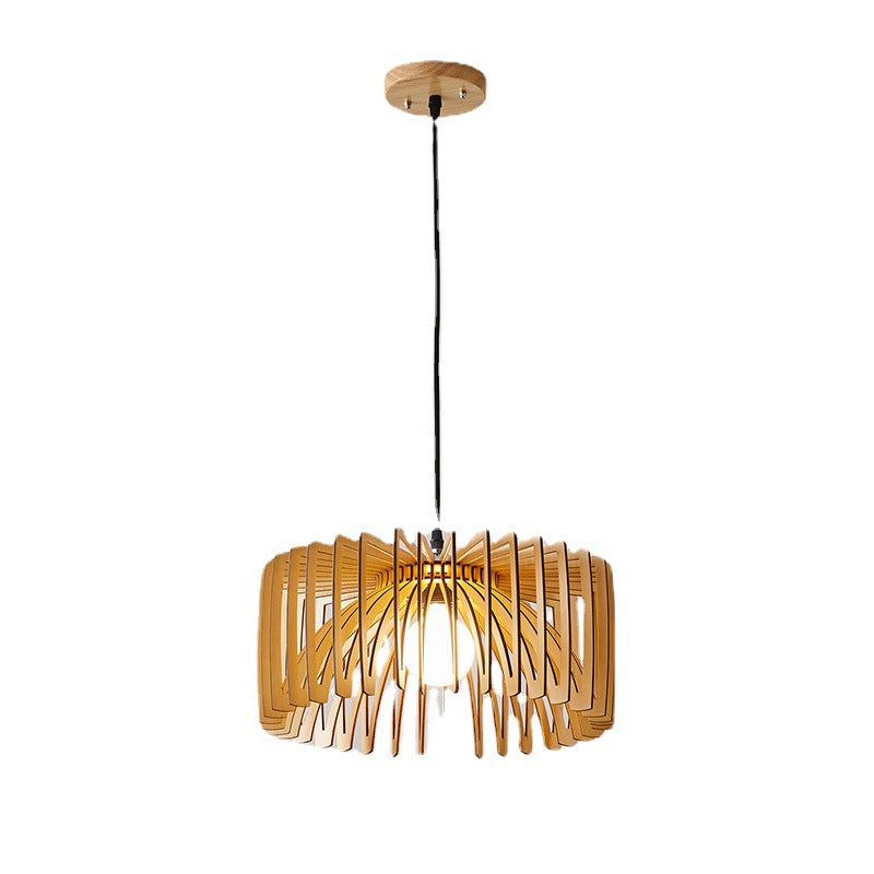 Japanese Minimalist Woodcraft Ceiling Light