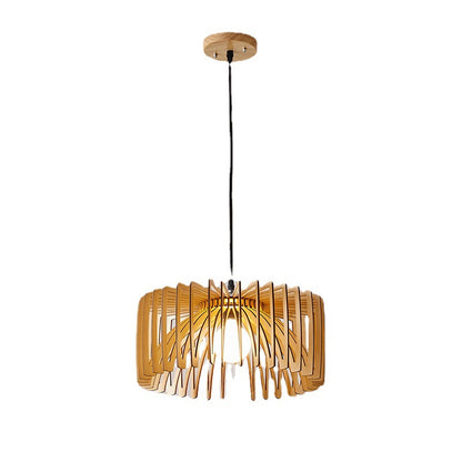 Japanese Minimalist Woodcraft Ceiling Light
