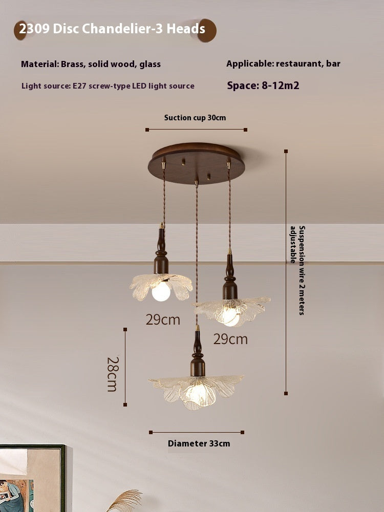 Japanese Retro Glass Small Pendant Light