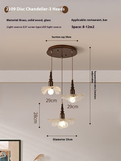 Japanese Retro Glass Small Pendant Light