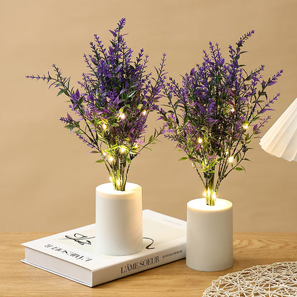 Lavender Decorative Bedside Night Light / Lavender Small Night Lamp
