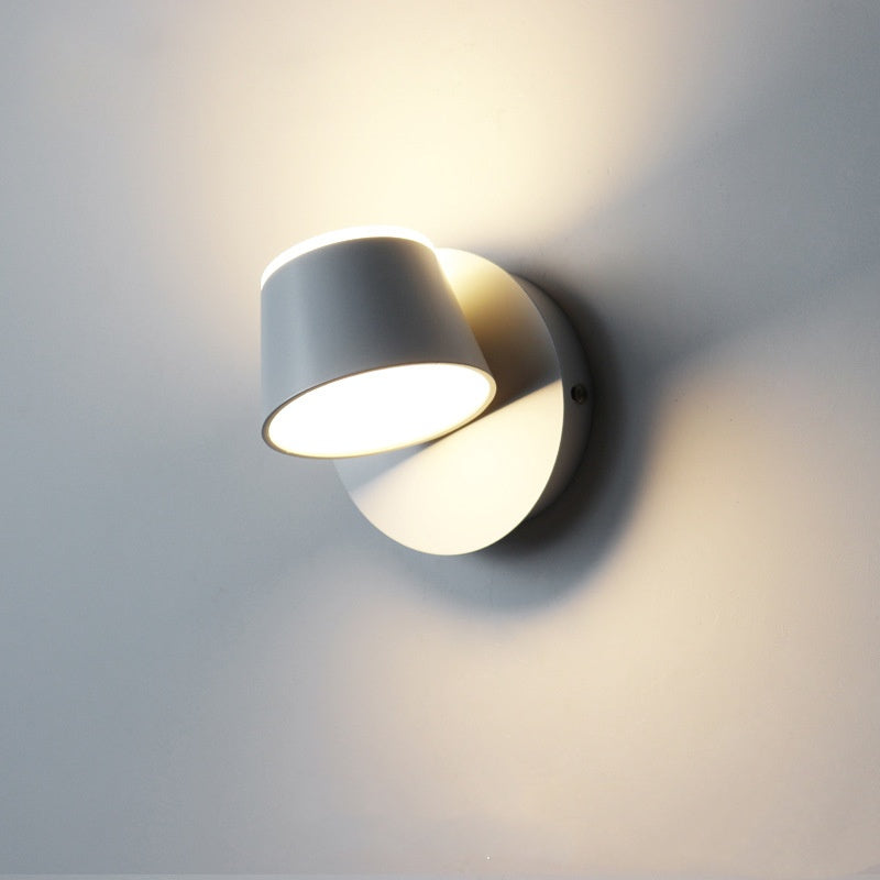 Modern Double-Sided LED Background Wall Light / White Light / Single Head Black