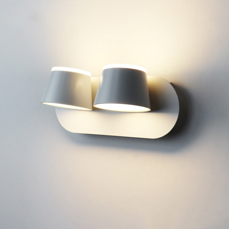 Modern Double-Sided LED Background Wall Light / White Light / Double headed black