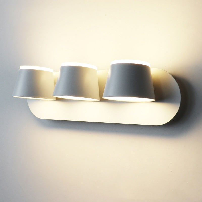 Modern Double-Sided LED Background Wall Light / White Light / Three headed black