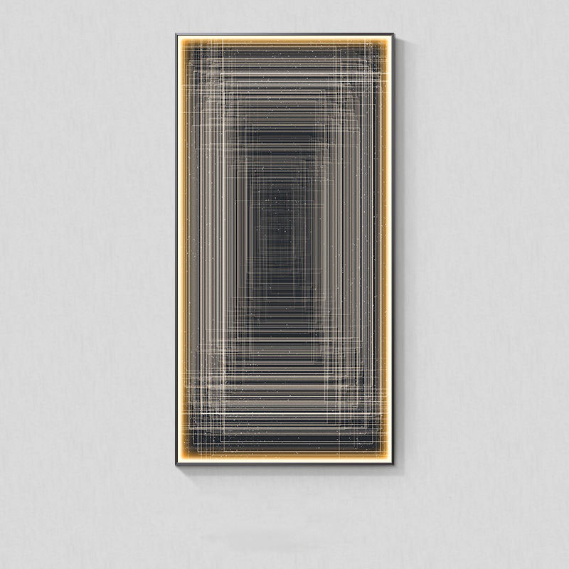 Modern Light Luxury Illuminated Wall Art / B / 60X120CM / Black Frame