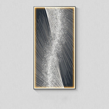 Modern Light Luxury Illuminated Wall Art / D / 40X80CM / Black Frame