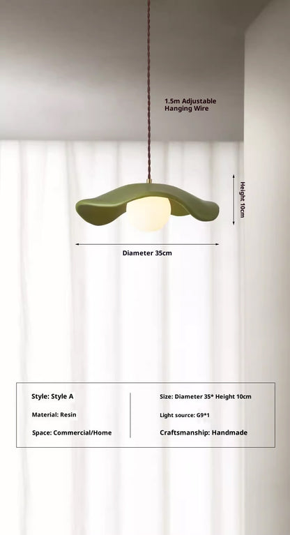 Modern Lotus Leaf Bedside Pendant Chandelier