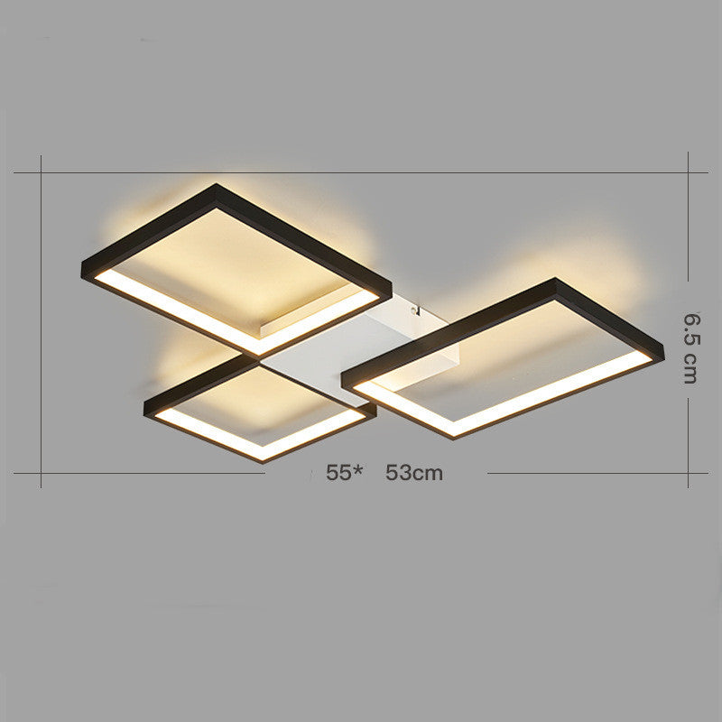 Modern Multi-Head LED Flush Ceiling Light / Gold / 3heads