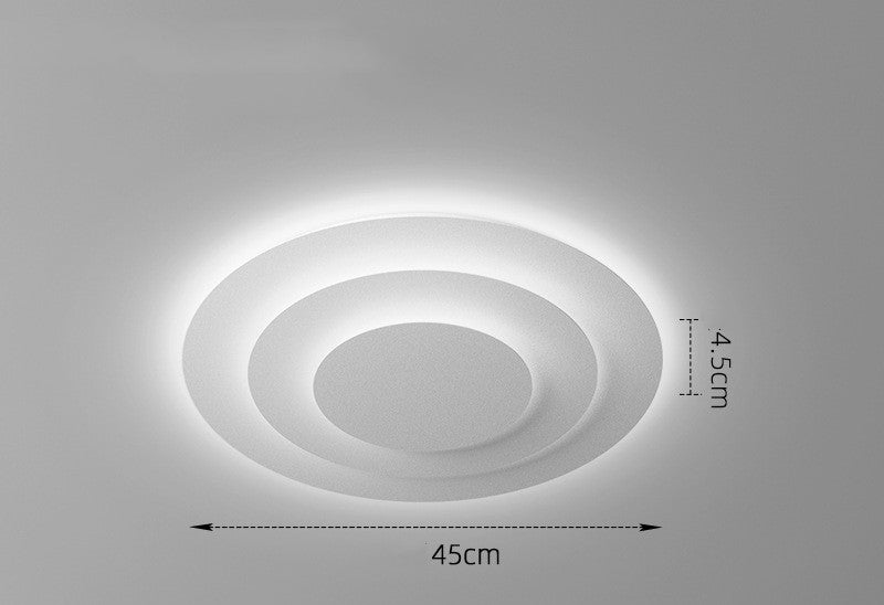 Modern Round LED Flush Ceiling Light / White light / 55cm