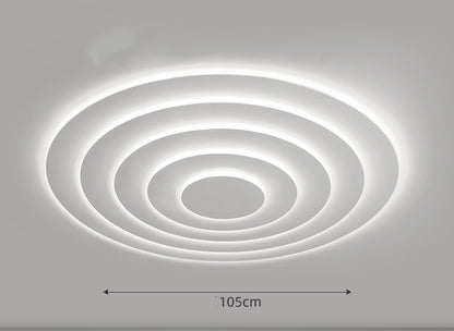 Modern Round LED Flush Ceiling Light / White light / 85cm