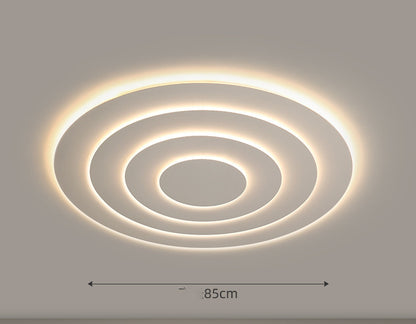 Modern Round LED Flush Ceiling Light / White light / 105cm