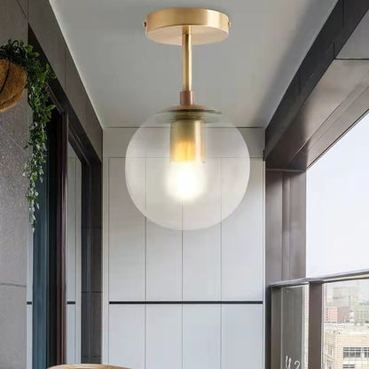 Nordic Copper Magic Bean Pendant Light / Milky White / Light Source Not Included