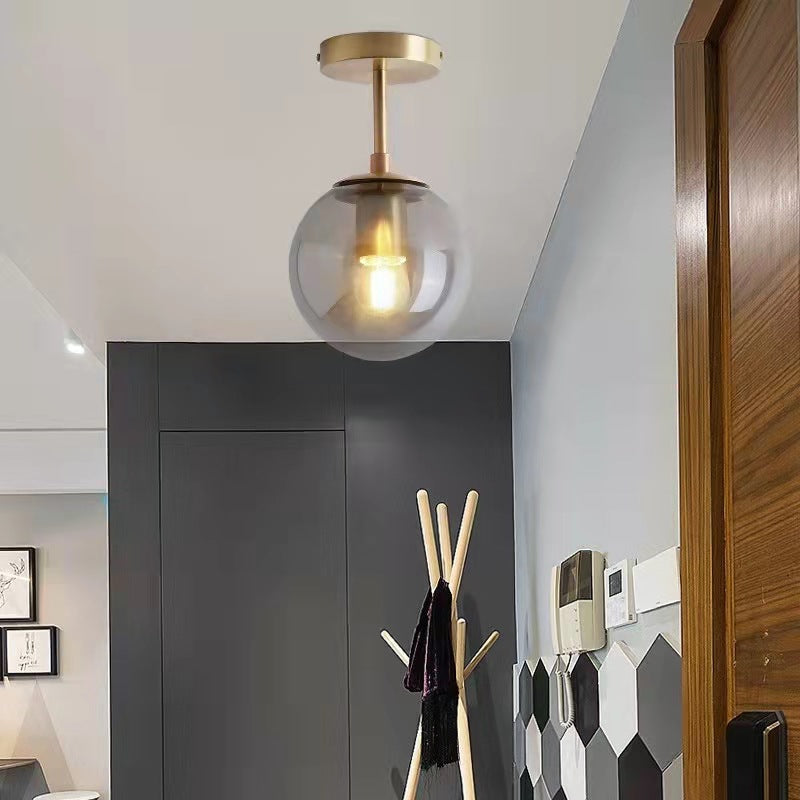 Nordic Copper Magic Bean Pendant Light / Transparent / Light Source Not Included