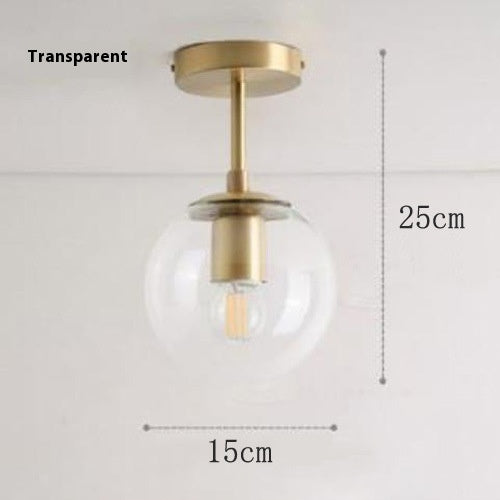 Nordic Copper Magic Bean Pendant Light / Milky White / White Light