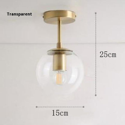 Nordic Copper Magic Bean Pendant Light / Milky White / White Light