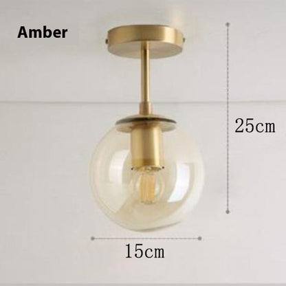 Nordic Copper Magic Bean Pendant Light / Milky White / Tri colored light