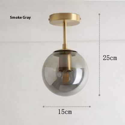 Nordic Copper Magic Bean Pendant Light / Black / Warm Light