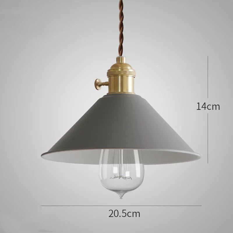 Nordic Macaron Copper Fish Pendant Light / White / Led bulb