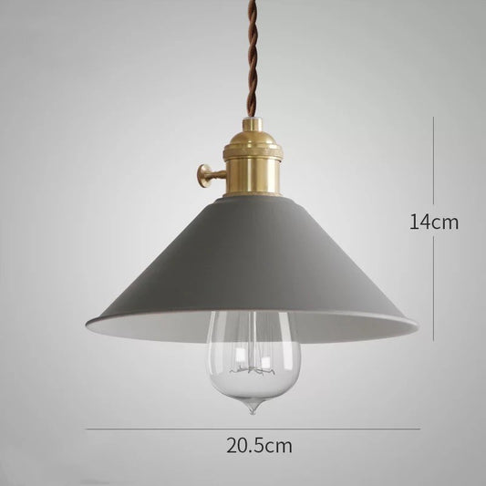 Nordic Macaron Copper Fish Pendant Light / White / Led bulb