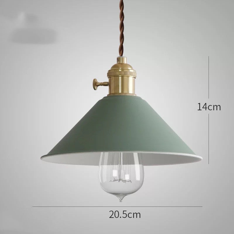 Nordic Macaron Copper Fish Pendant Light / Red / Led bulb