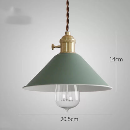 Nordic Macaron Copper Fish Pendant Light / Red / Led bulb