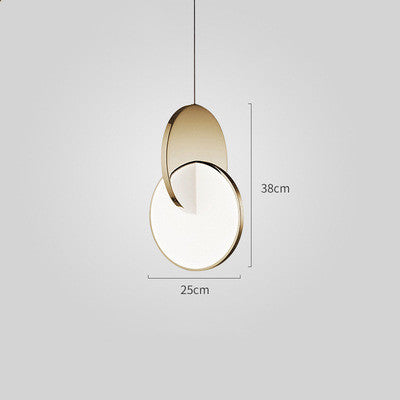 Nordic Three-Light Bar Counter Pendant Chandelier / Gold / Chandelier / Small