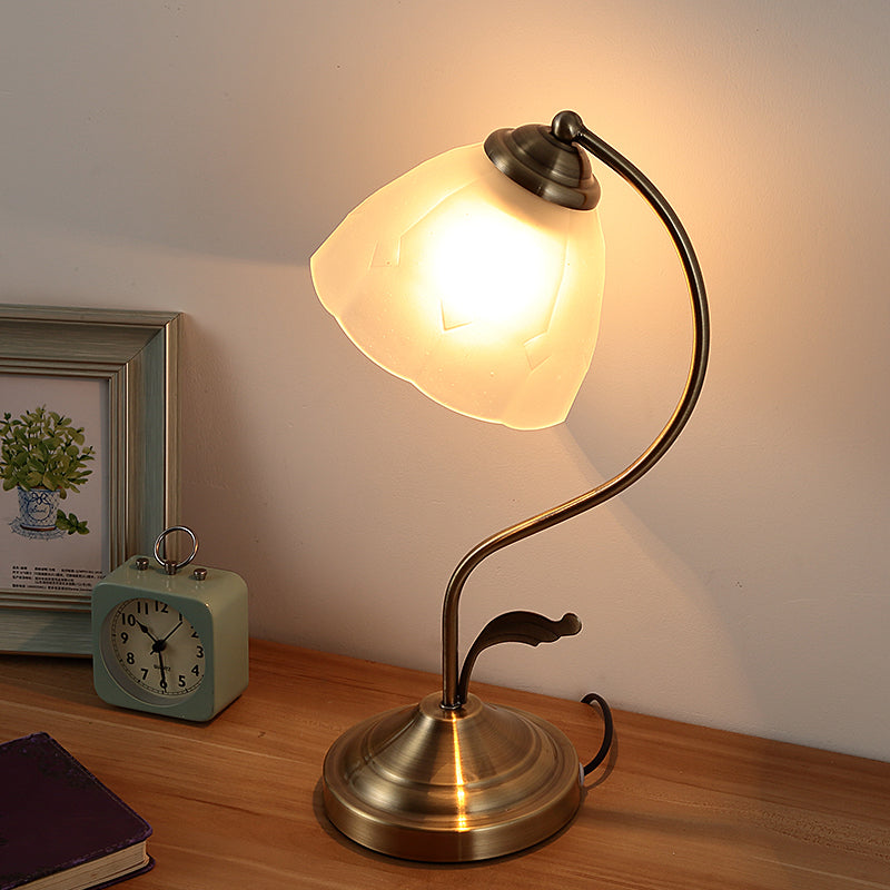 Nordic Wood and Glass Tricolour Bedside Table Lamp / Blue lampshade with 9W tricolo / Remote control switch / 220V US