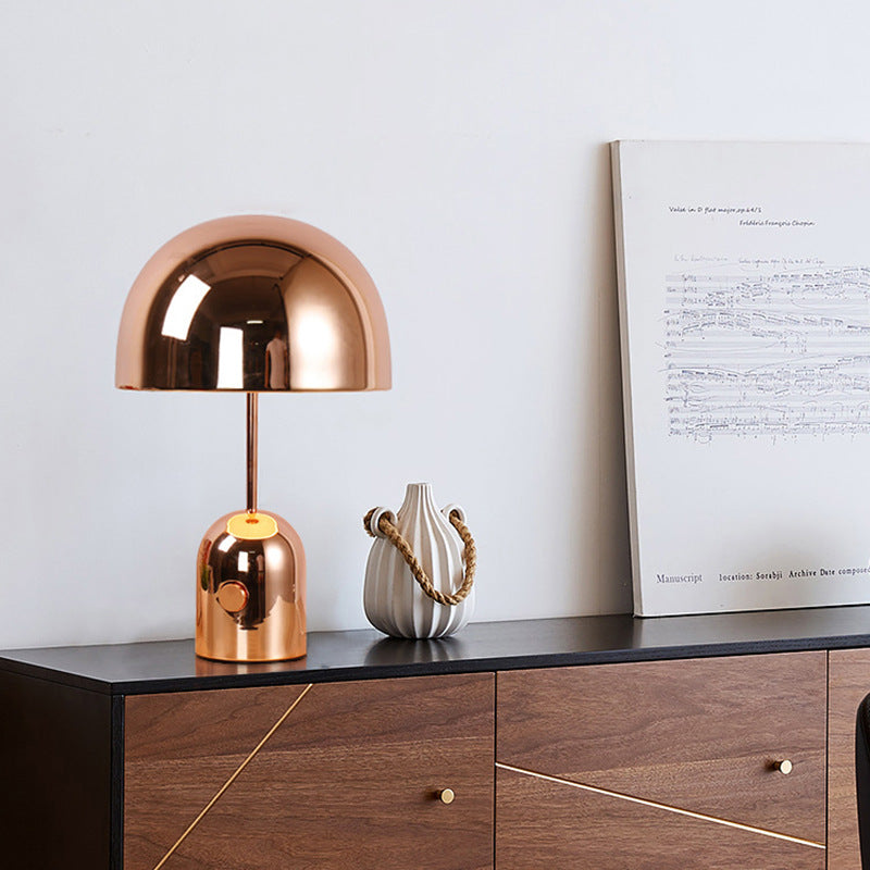 Postmodern Rose Gold Mushroom Table Lamp / Rose Gold / US