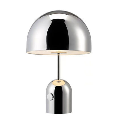 Postmodern Rose Gold Mushroom Table Lamp / Chrome / US